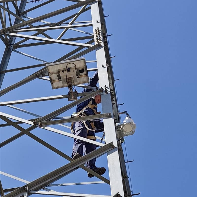 2026.01.15 輸電線路圖像視頻監測裝置（雙光球機） 設備安裝案例